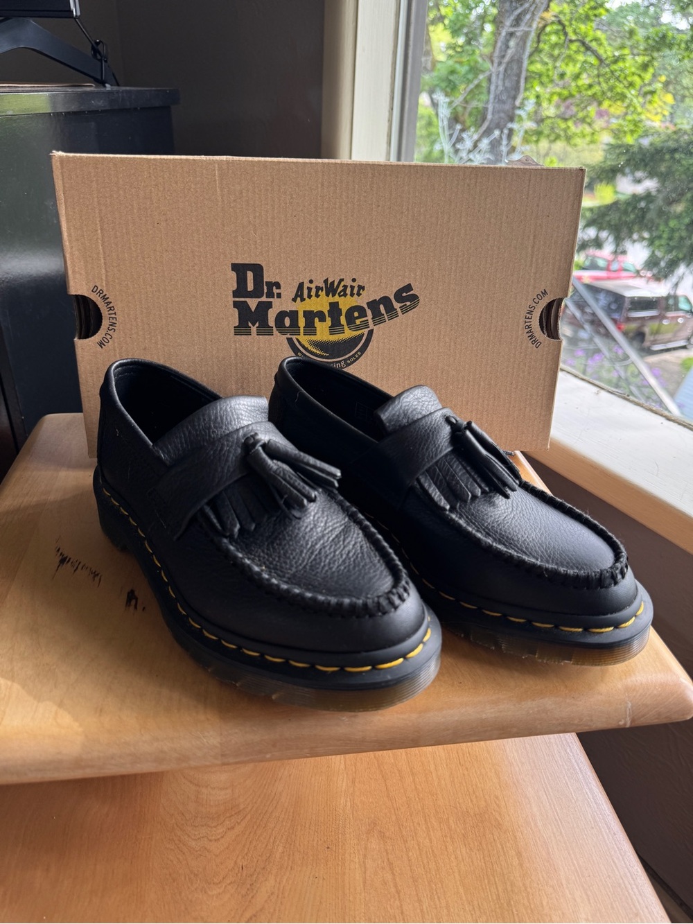 Dr Martens Black Adrian Virginia Loafers